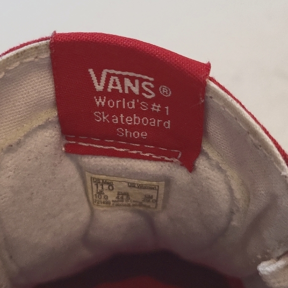 Red Vans Hightops! Like New Condition! Move Over Ronald McDonald! - Picture 5 of 7